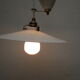 Suspension called up and down, porcelain and white opaline
