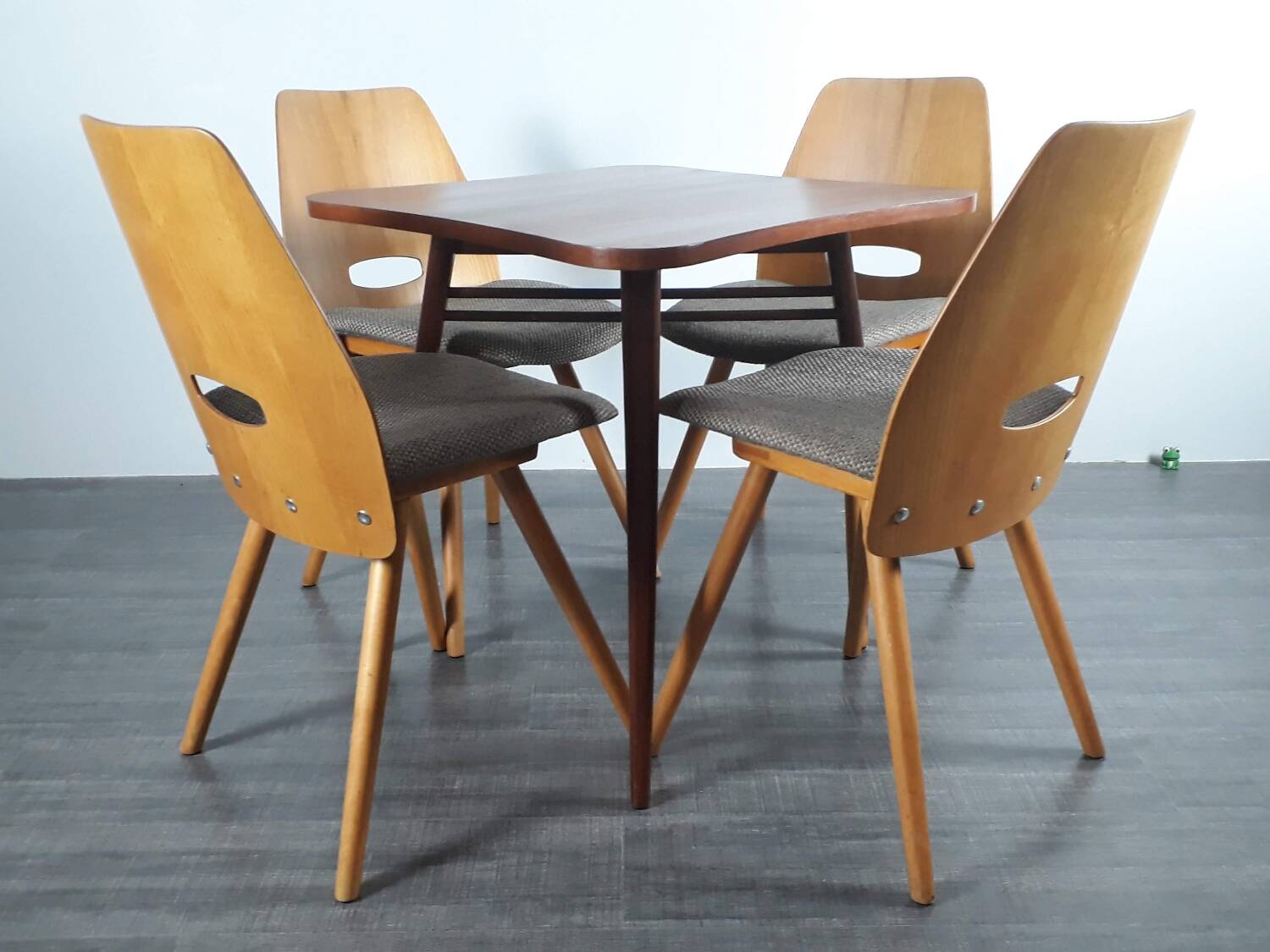 Set of 4 Lollipops chairs, Jiràk design, 1960s