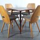 Set 4 chaises Lollipops, design Jiràk, 1960s