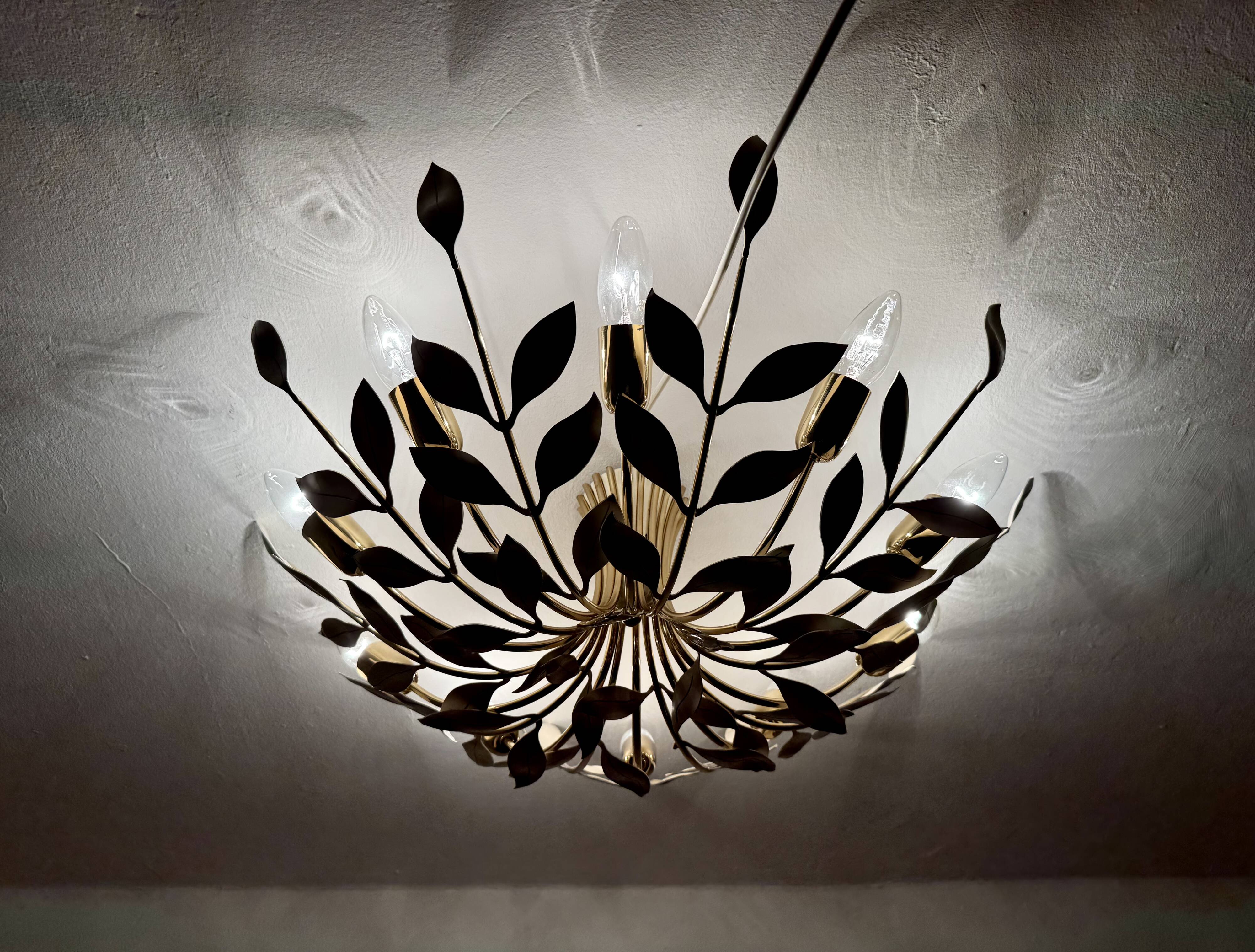 Flush Chandelier by Vereinigte Werkstätten München