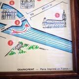 Poster framed "along the seine"