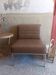 Vintage armchair in chrome/leatherette