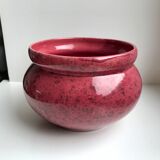 Mantelpiece (cache-pots, vase) plum color 1930s