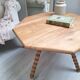 Table basse / bout de canapé / Table d'appoint tripode plateau octogone