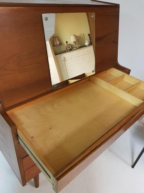Commode secrétaire danoise en teck Chatol