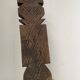 Brutalist stool with African influence