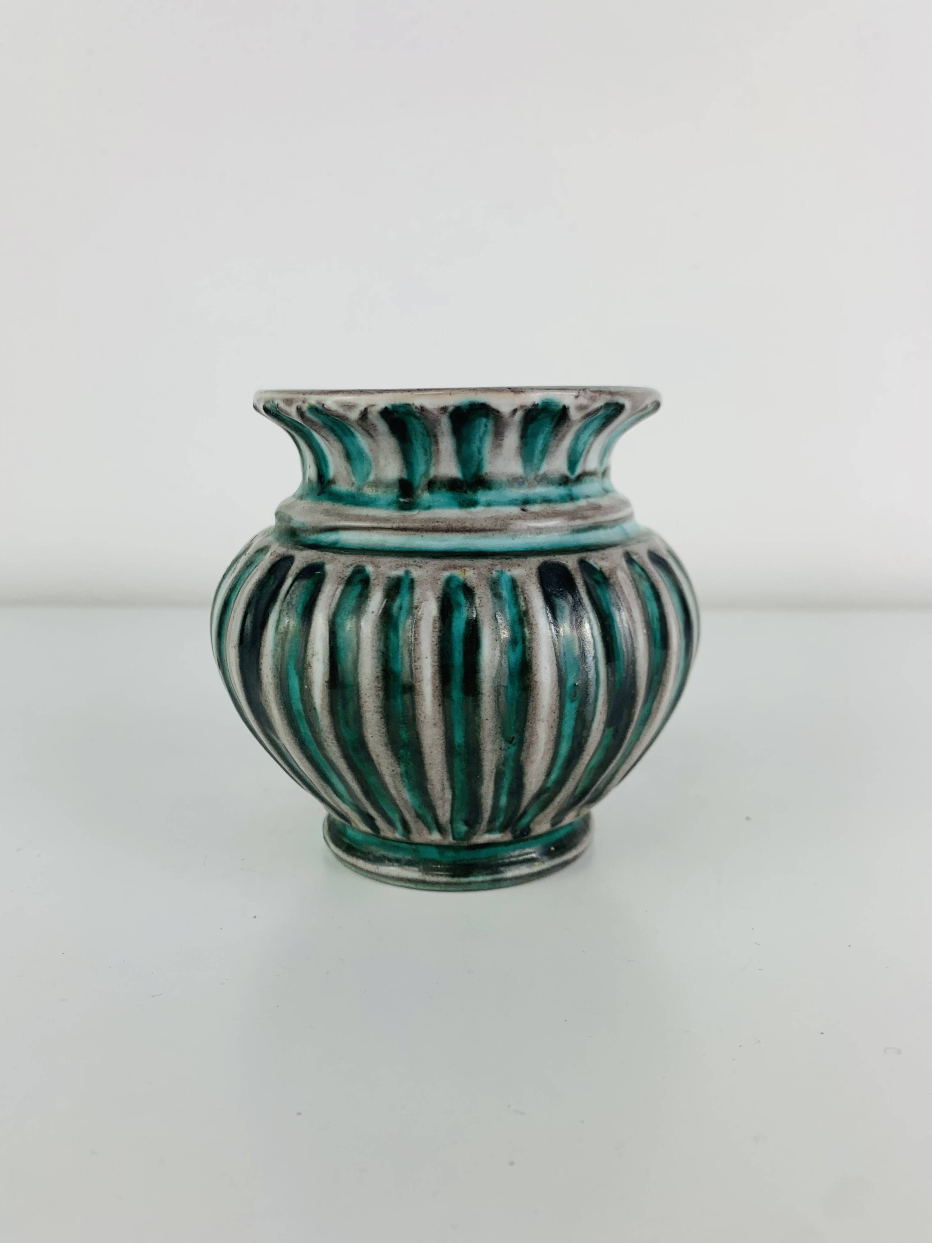 Vintage ceramic vase Steffisburg Switzerland