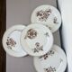 4 assiettes plates Sarreguemines modèle Danois