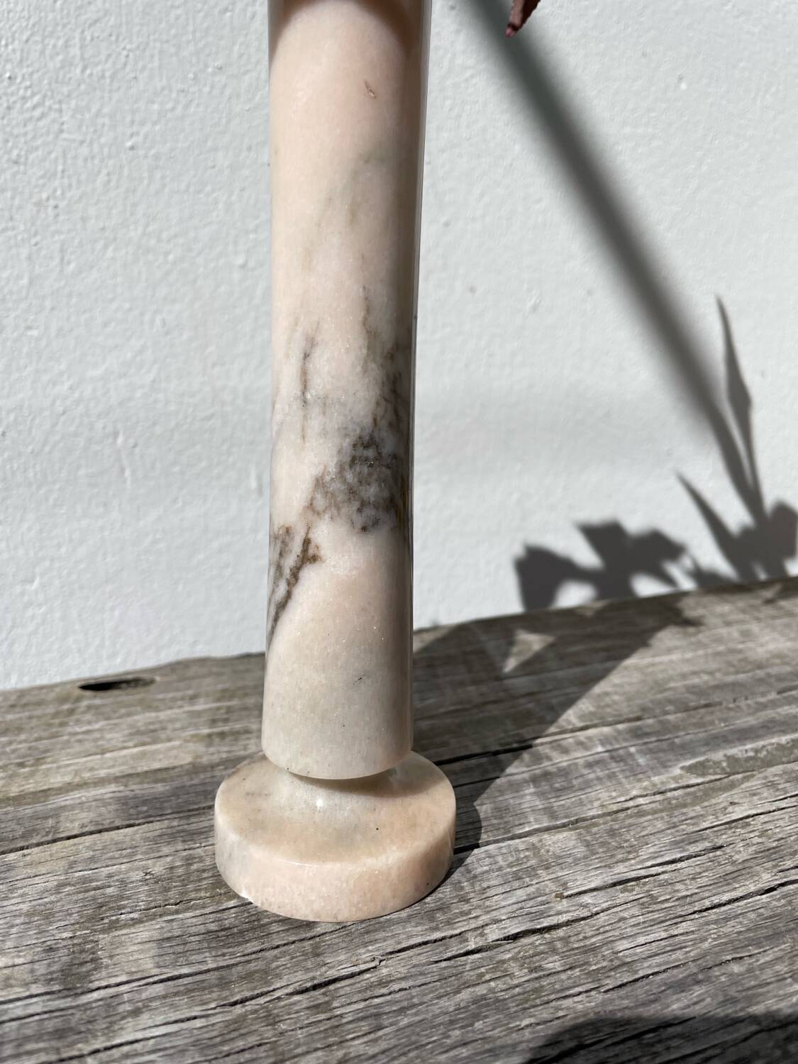Vase marbre rose 1980