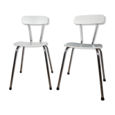 Paire de chaises en formica