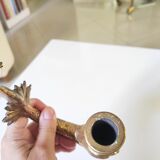 Bronze dolphin candle holder