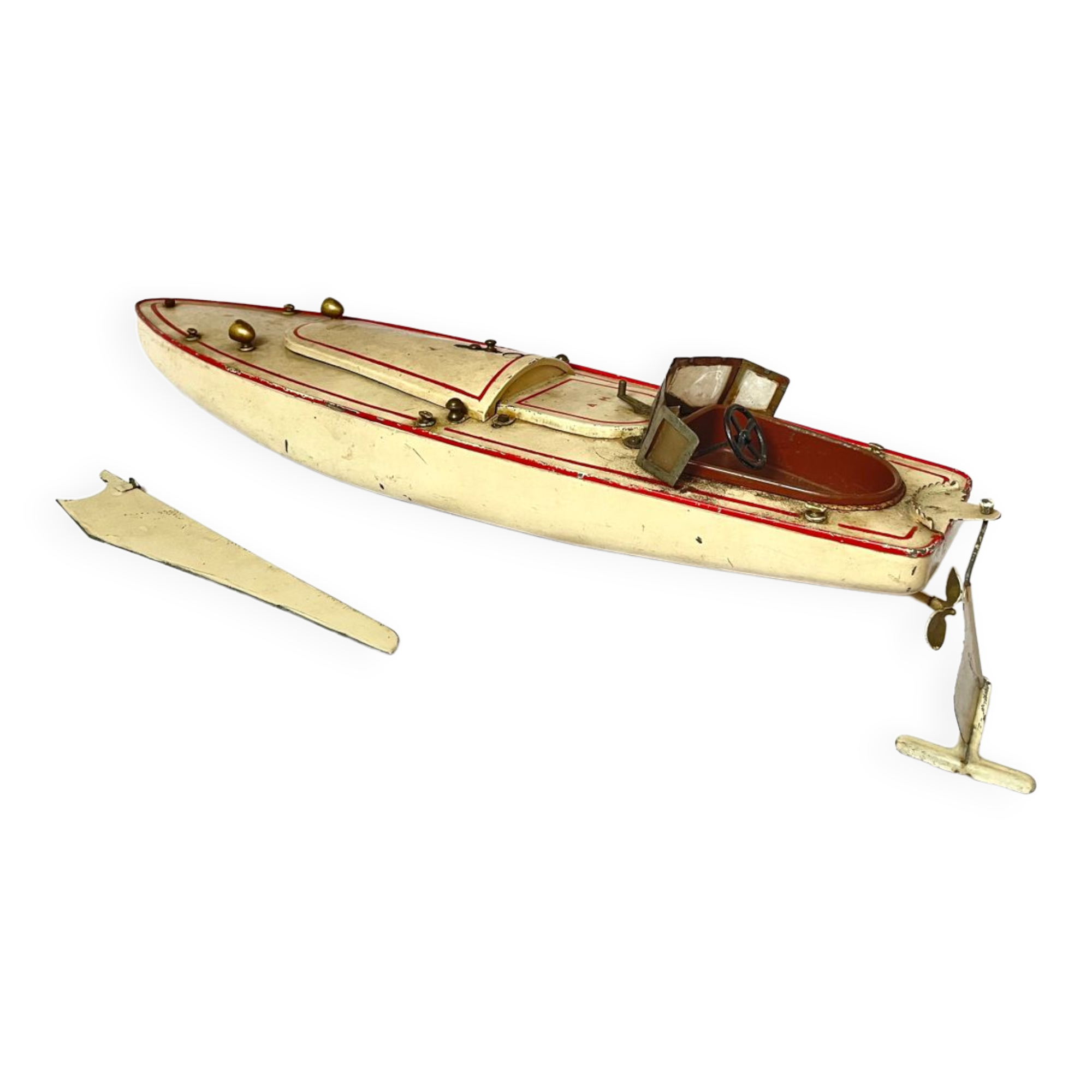Vintage jeep boat toy