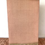 60s pink and gold Lloyd loom bedside table