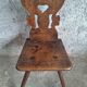 Authentic German peasant chair dated 1814 – Heart sculpture & Initial