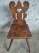 Authentic German peasant chair dated 1814 – Heart sculpture & Initial