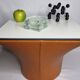 Space Age Mushroom Coffee Table, Vintage 60s Design, 48cm