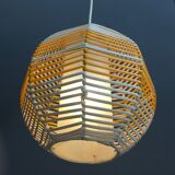 Suspension jaune et blanche années 1960