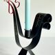 Metal candle holder rooster shape sweden vintage