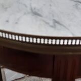 Louis XVI style coffee table with marble