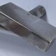 three art deco bronze handles silver tone cover