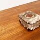 West German pottery box, fat lava WGP from the mid-century with lid, 1960s.