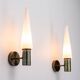 Set of two Hans Agne Jakobsson wall lamps with opal glass shades