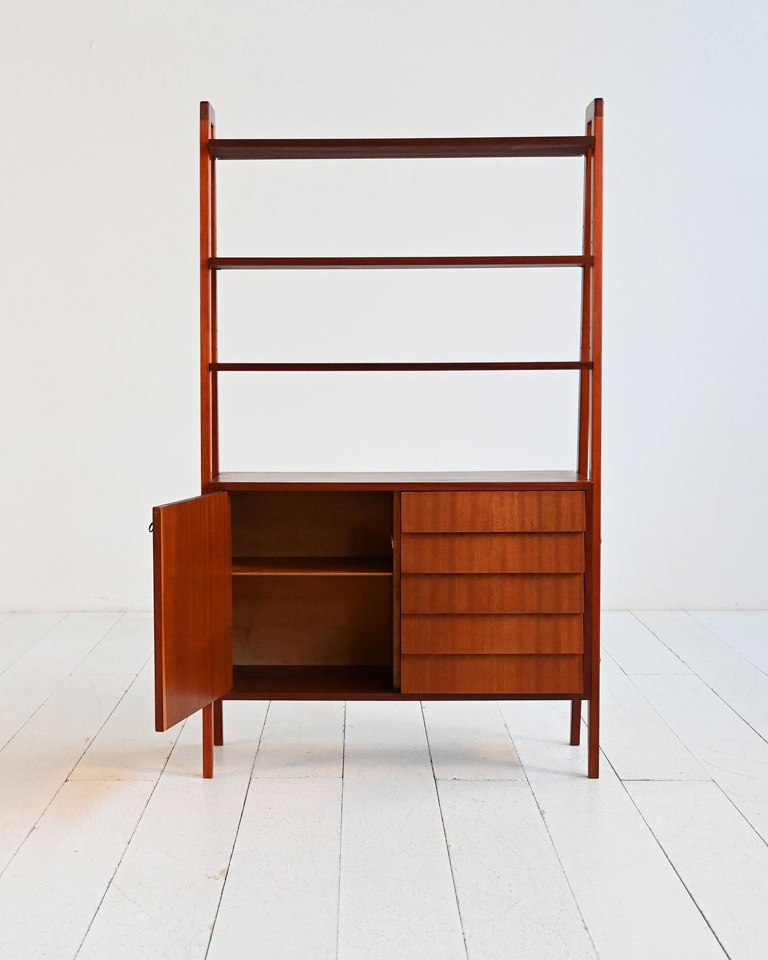Scandinavian Mahogany Bookcase, 1960s