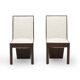 Set of heather wood and fabric chairs, 1940s.