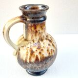 Fat Lava Vase Ceramic Pitcher West Germany 1960s Vintage Scheurich Style
