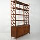 1960s bamboo and rattan bookcase