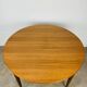 Scandinavian round extendable table, teak, 1960s