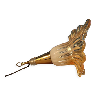 Walker Lamp lampshade orange glass support brass dp 1122221