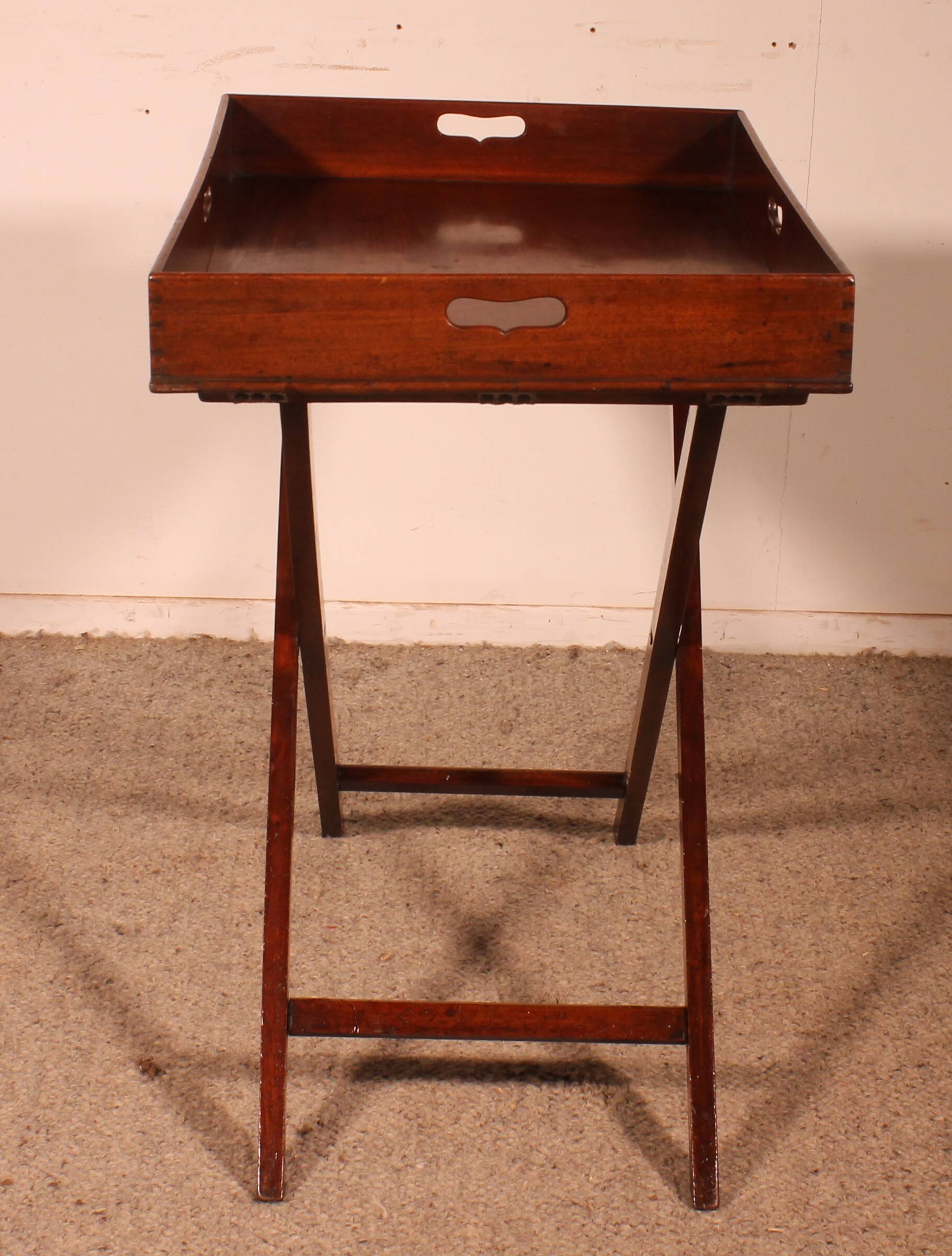 Mahogany Butler Tray Side Table circa 1800