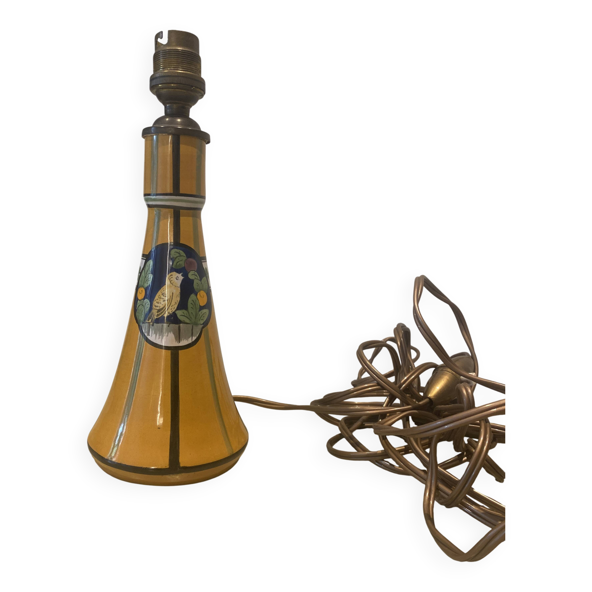 Lamp base signed HD, Henri Delcourt