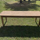 Large antique winemaker's table in solid wood – 230 x 75 x 75 cm