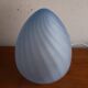 Blue glass egg lamp