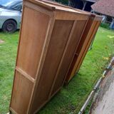 2 old wooden display cases