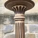Wooden pedestal column