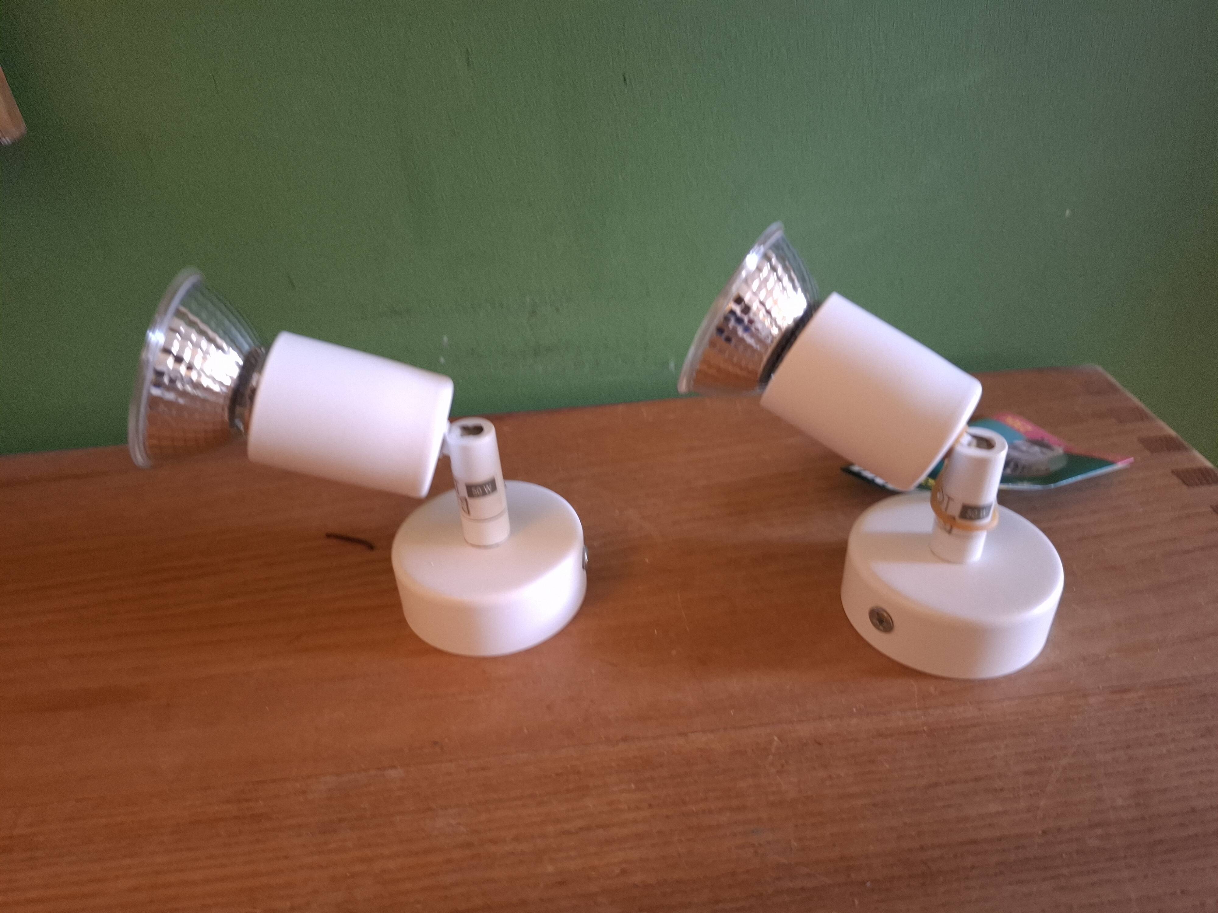 Two spotlights, wall lights, vintage 90s