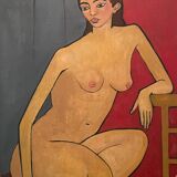 Female nude painting