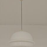 Suspension lamp "derby" in triplex opal glass – karel volf, osvě