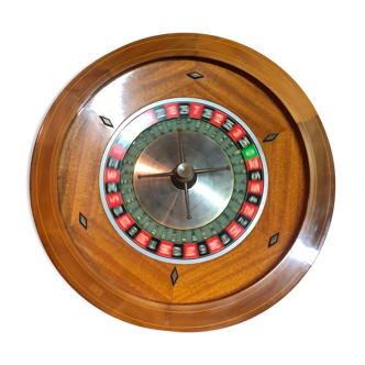 Roulette de casino Caro en acajou années 60/70