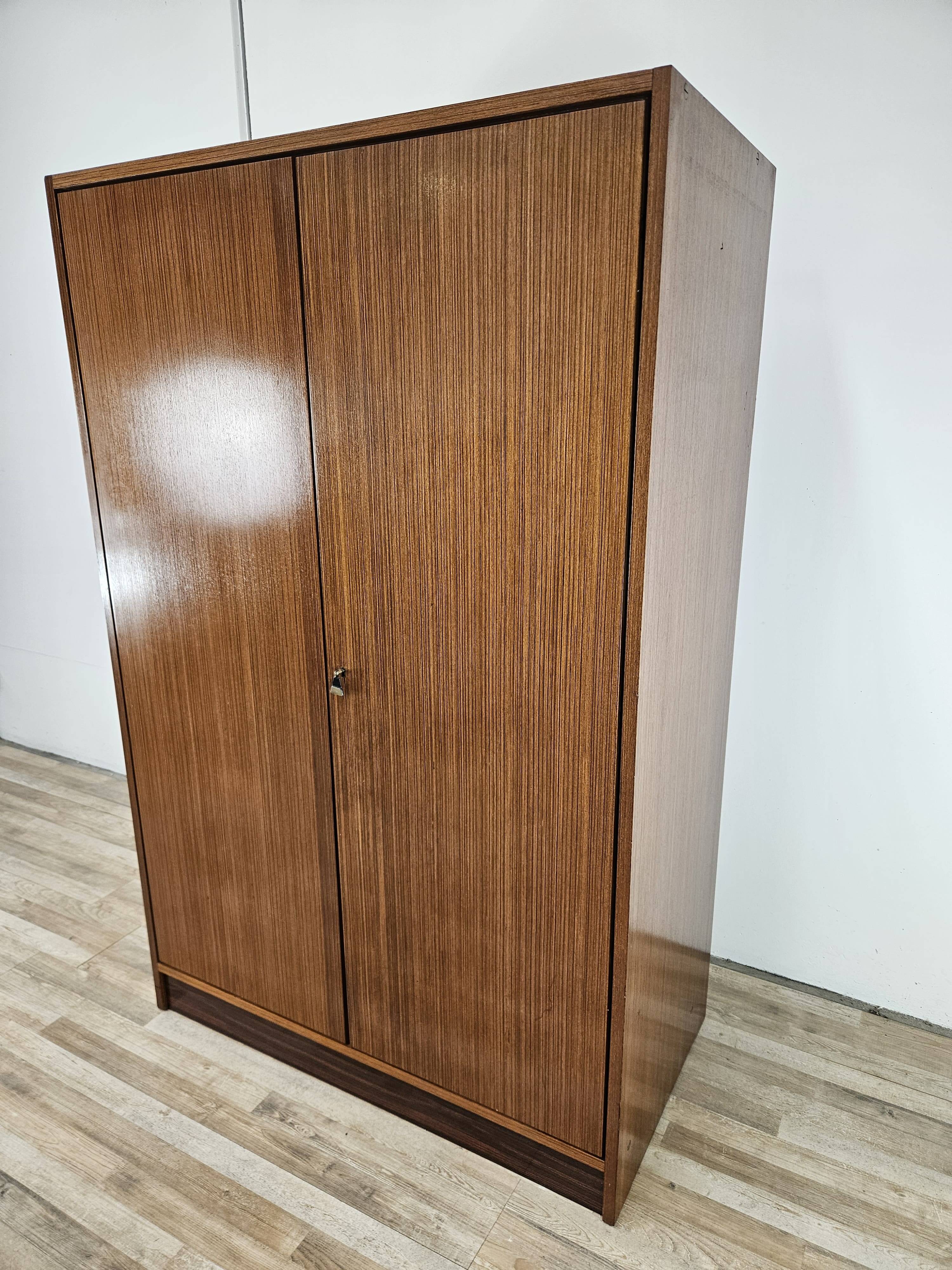 Vintage 1960s two-door wardrobe