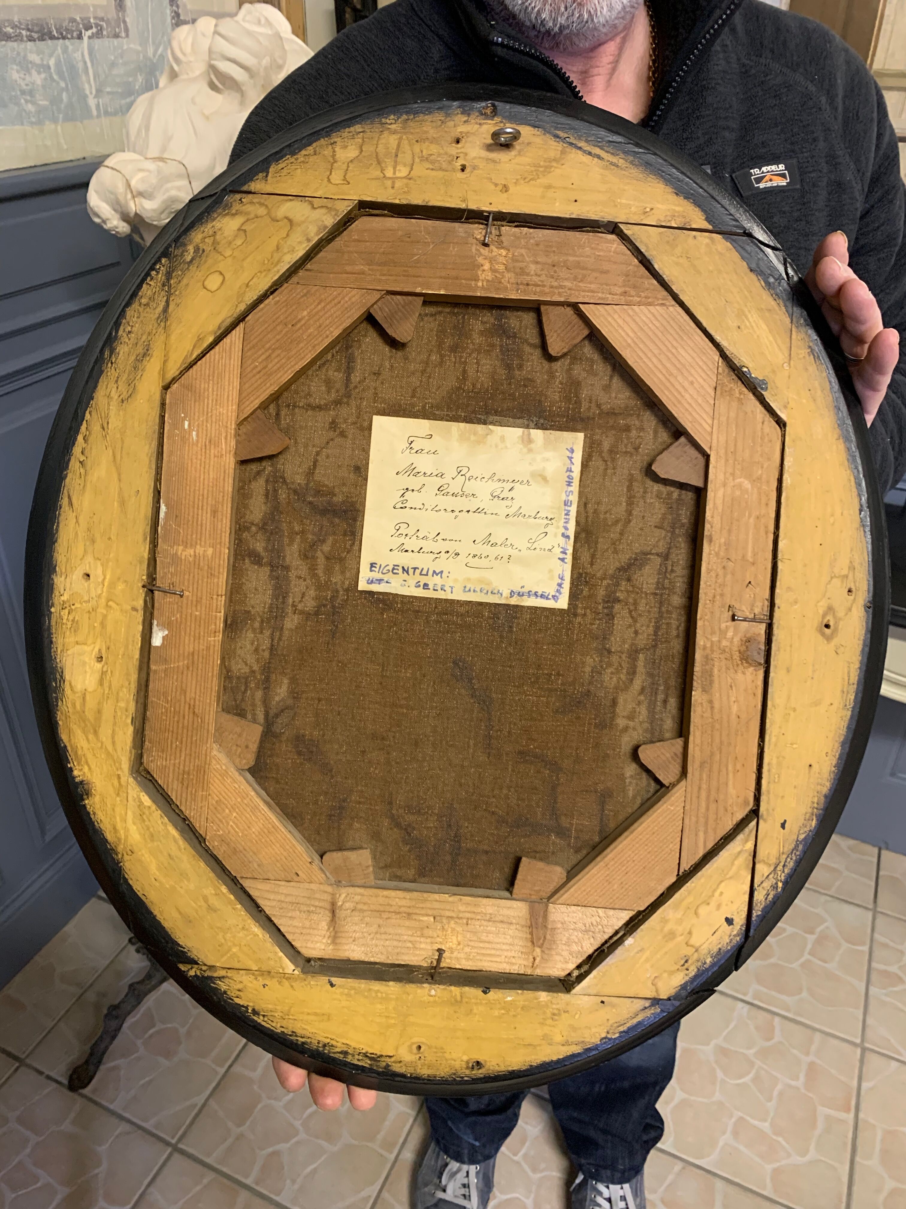 Pair of framed portraits