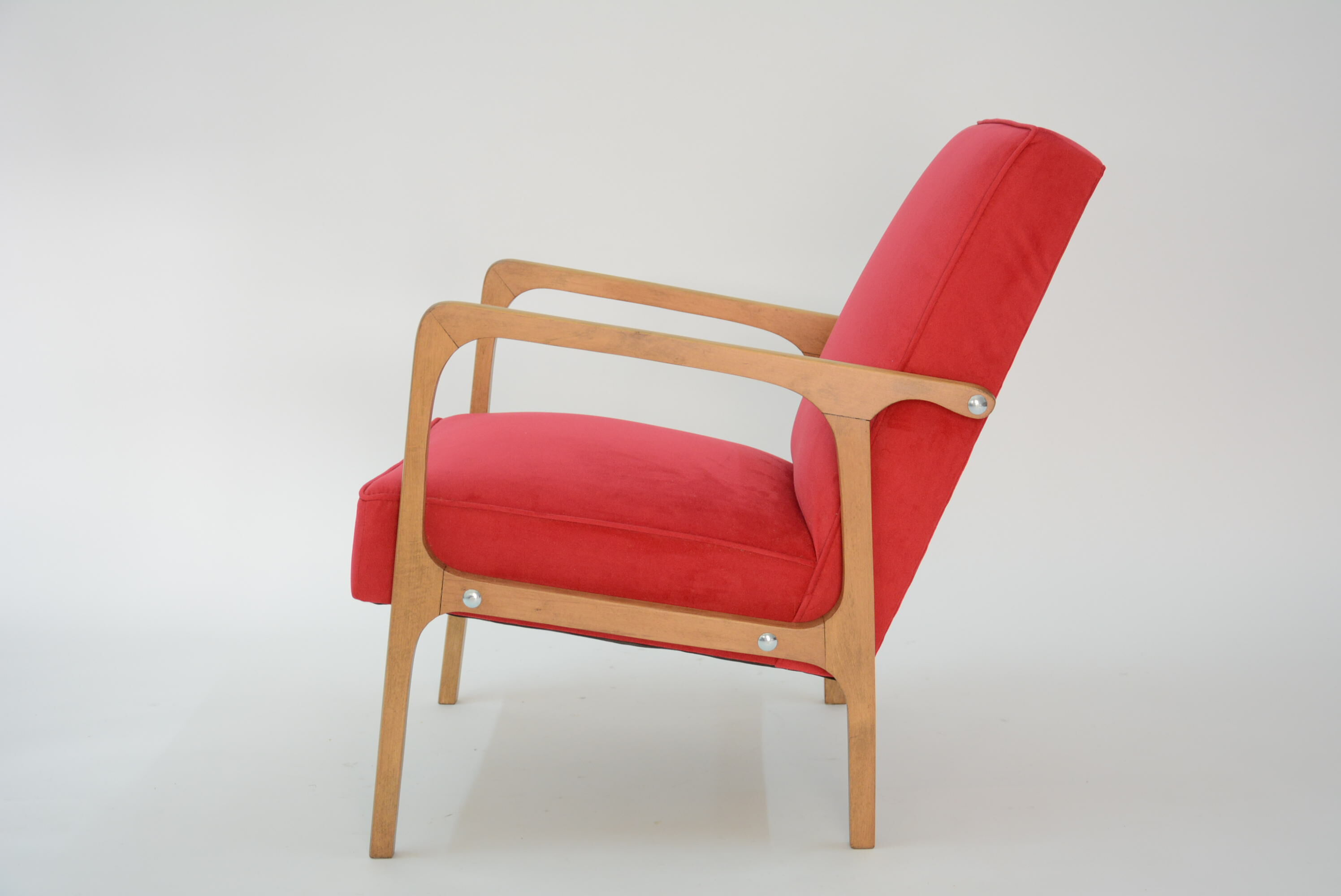 Fauteuil kadr framboise