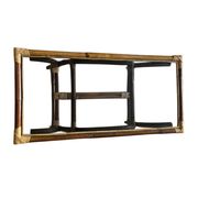 Table basse bambou et rotin