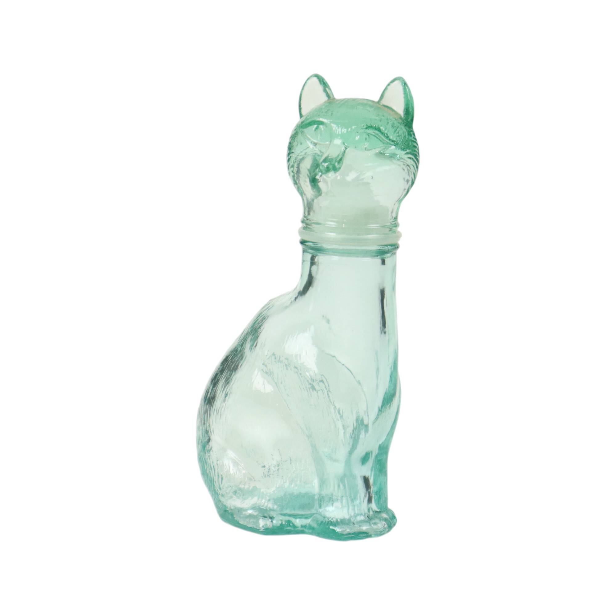 Small Glass Cats Carafe Cat Bottle Vetreria Etrusca Glassware
