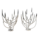 Pair of candlesticks by Xavier Féal for Inox Industrie, 1970