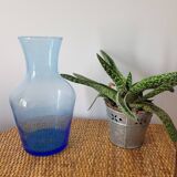 (Large) blue bubble bulb vase