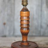 wood lamp, vintage wooden lamp base, table lamp, living room lamp, lamp